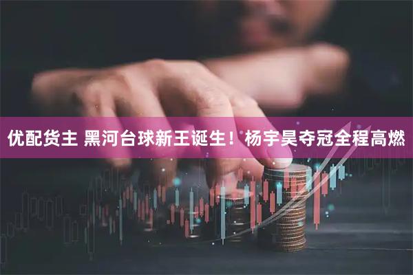 优配货主 黑河台球新王诞生！杨宇昊夺冠全程高燃