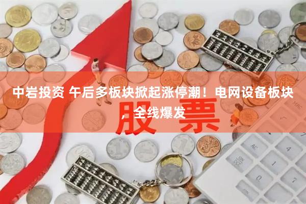 中岩投资 午后多板块掀起涨停潮！电网设备板块，全线爆发