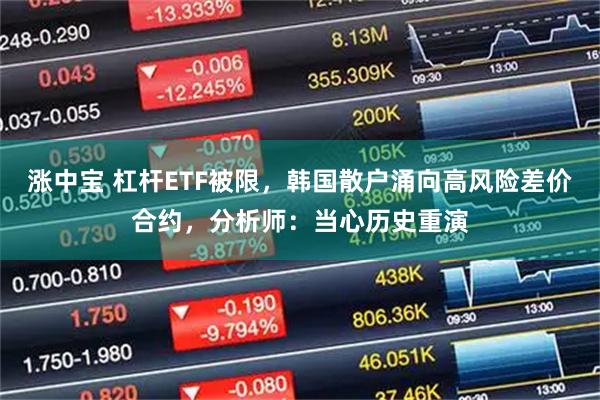 涨中宝 杠杆ETF被限，韩国散户涌向高风险差价合约，分析师：当心历史重演